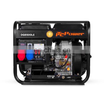 Cheap price 5.5kw open frame portable diesel generator with electric start