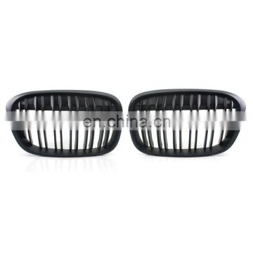 2 Slats Matt Black Front ABS Grill For BMW X1 F48 2016 - IN