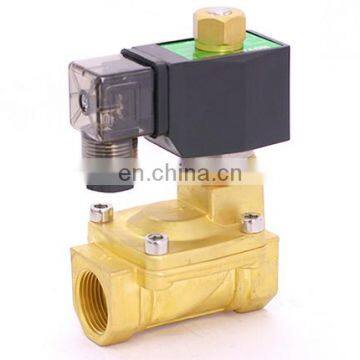 2 way normally open pilot type solenoid valve G3/4 brass air water valve