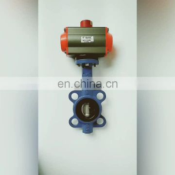 DN50~600 Wafer flanged pneumatic wafer butterfly valve