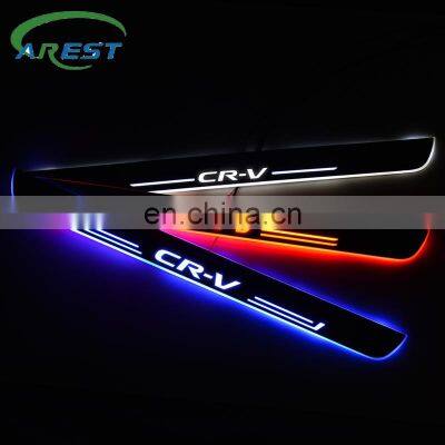 LED Door Sill Streamed For Honda CR-V V (RW, RT) 2016-2020 Scuff Plate Acrylic Door Sills Car Exterior Accessories