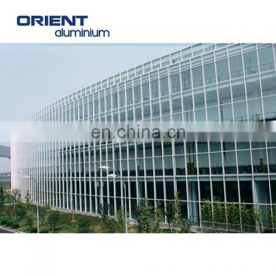 Tempered Glass curtain wall aluminum profile from China factory