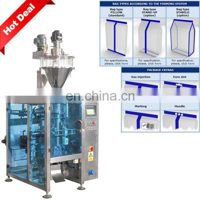 High accuracy automatic 500g 1kg powder bag screw powder filling and packing machine