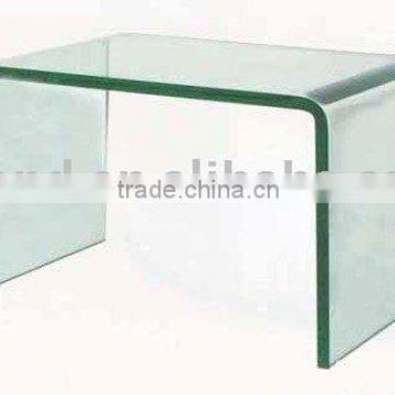 hot curved glass coffee table/benting glass for building construction