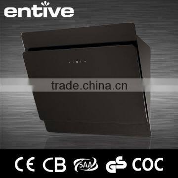 Black Tempered glass made in china kitchen range hood