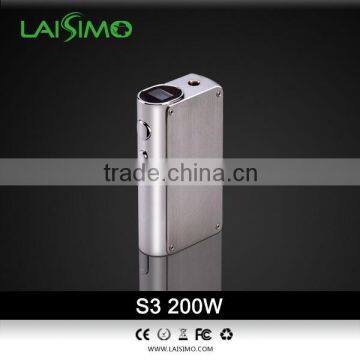 Top Screen e cig Laisimo S3 200W box mod with top quality TC box mod