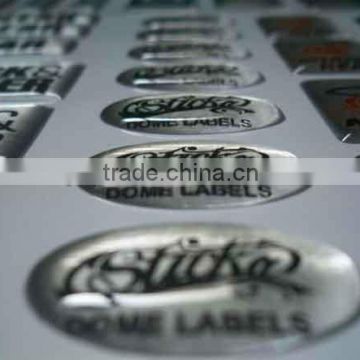 Round clear epoxy resin stickers dome sticker PU dome stickers made in China