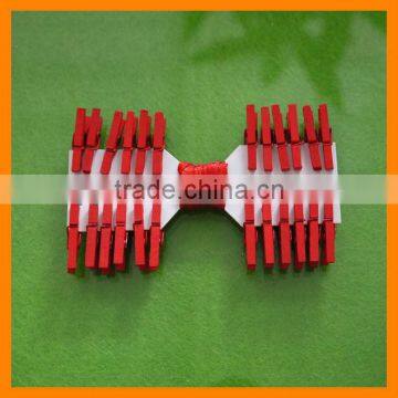 Wooden Party Red Clip