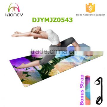 Hot sale Rubber yoga mat high density rubber good cushion 100% biodegradable