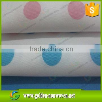 alibaba golden factory supply pp spunbond printed nonwoven fabric, custom printed nonwoven spunbond fabric for bag use