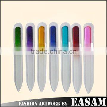 Crystal lady glass nail file with attractive color