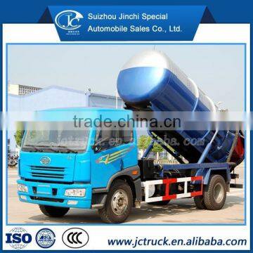 Vacuum sewage suction truck/mini vacuum trucks sale FAW 4X2