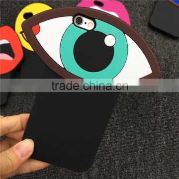 Big eyes silicone phone case for huawei,DIY logo silicone phone case for huawei,cartoon silicone phone case for huawei