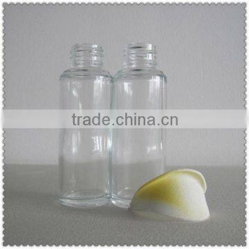 clear round glass bottle 100ml nail polish remover bottles