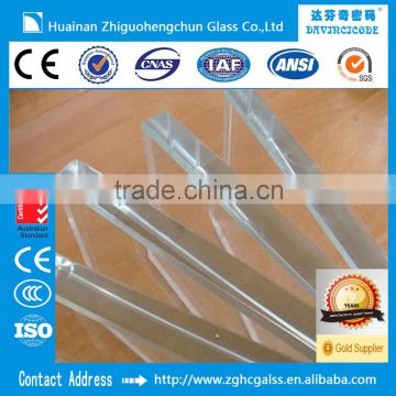 Anhui ZGHC high quality best price 4mm 5mm 6mm low iron tempered glass