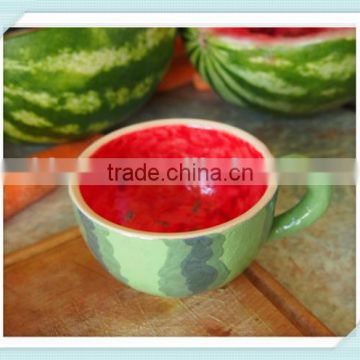 Fruit Big Cup, Handmade Ceramic Artisan Pottery Creative Funny Summer Mood Kitchenware