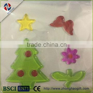 Factory design window sticker glass sticker Christmas tree jelly gel sticker