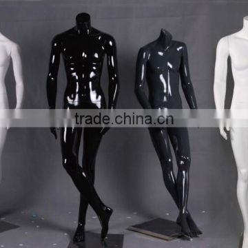 Fiberglass New fashion display clothing adjustable sitting male mannequins flexible male