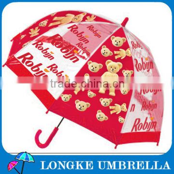 [SP034]Printed transparent umbrella,Custom clear transparent umbrella