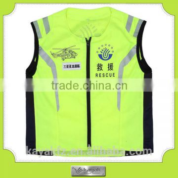 custom-made breathable police CE safety reflective vest