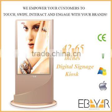 Floor standing 42 inch android advertising display factory in Guangdong/outdoor type/shopping mall ads display