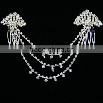 fancy mini tiara comb headband,crystal hair jewelry