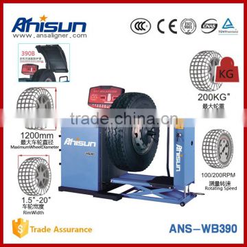 tyre balancer as truck diagnostic equipment and auto maintenance workshop tool