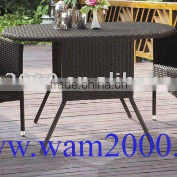 Promotion item-3 pcs set Patio garden PE rattan table and chair