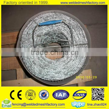Hot dipped /Electro galvanized double twist barbed wire