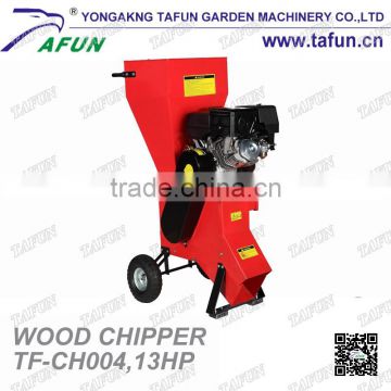 brands new wood chipper manual garden shredder with 13hp power