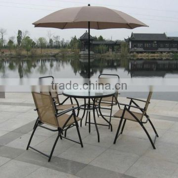 New Design Metal Garden Furniture Set With Umbrella ER0715