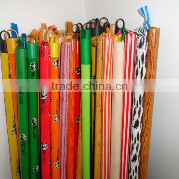 Wooden Mop Handle Cover PVC with Greek Thread