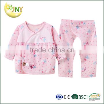 Baby clothes romper new design long sleeve cheap plain pink cotton baby girl romper suit wholesale