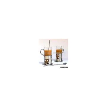 Sell Irish Coffee Cups with Stirrers and Coasters Set