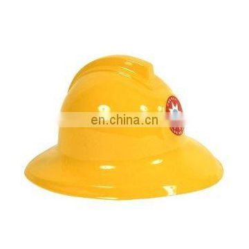 Hot sale yellow fireman helmet childrens plastic toy CH2077