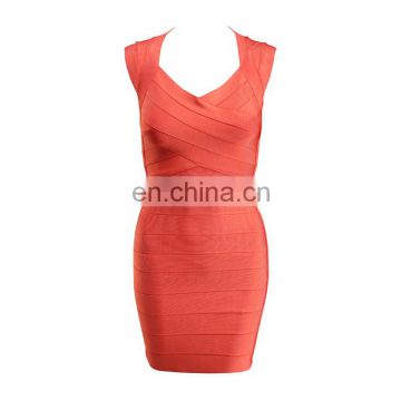 newest backless bandage dress orange formal dress patterns for teens