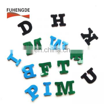 Factory supplier sticky hook and loop patch magic alphabets letter