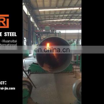ASTM a53  black coated api 5l spiral welded steel pipe