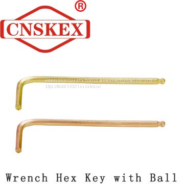 Non Sparking Wrench Hex Key with Ball Tools