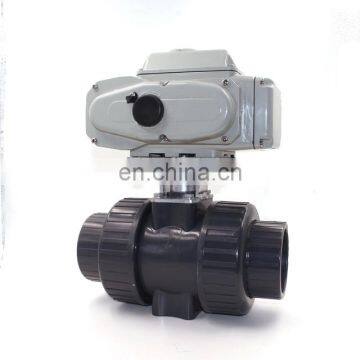 water 2 way 3 way PVC motorized ball valve DN40 DN50 pvc ball valve dn50