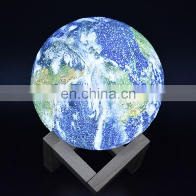 Promotion gifts 6 inches earth lamp light 3D printing creative night lamp