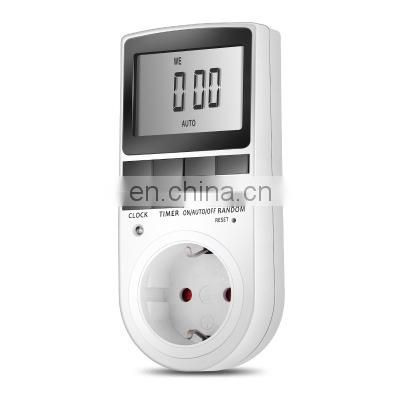 Electronic Digital Timer Switch Socket EU Plug-in Programmable for Kitchen