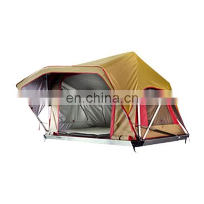 Hot Sale double layer camping hiking Roof top Tent Top 4 Person Hard Shell Roof Tent