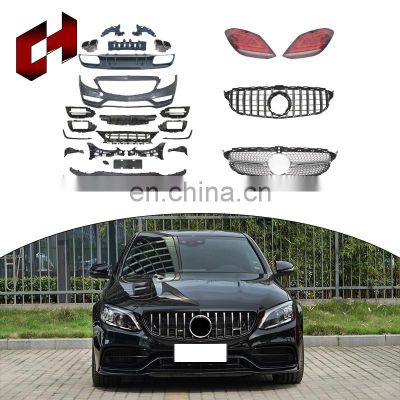 CH Factory Selling Bumper Fender Vent Exhaust Auto Parts Body Kit For Mercedes-Benz C Class W205 2015+ To C63 2019