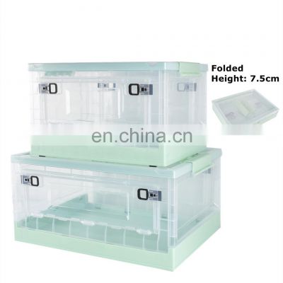 2022 New Collapsible Foldable Bathroom Office Organizer Storage Box Packaging Folding Plastic storage Boxes