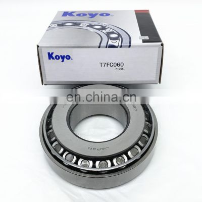 Japan koyo tapered roller bearing T7FC060 bering size 60x125x37mm for pump