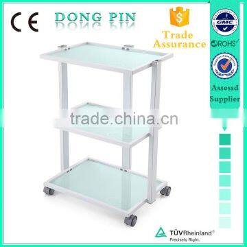 medical spa equipment wooden trolley cart wholesale