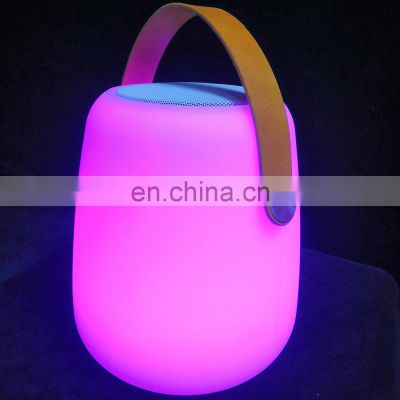 Factory Price Multimedia Sound lamp portable PE plastic TWS function hot sale ice bucket led light speaker