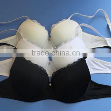The simple pure color bra for ladies