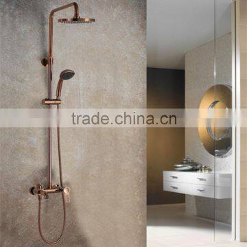 Rose Golden Solid Brass Hot and Cold Rainfall Shower